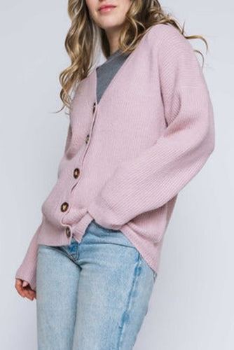 Ribbed Knit Cardigan