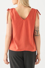 Shoulder Tie V-Neck Top