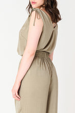 V-Neck Tie Shoulder Top