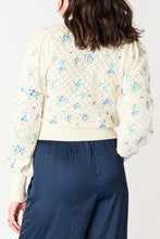 Pointelle Embroidered Cardigan