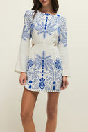 Tahina Palm Mini Dress