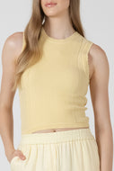 Scalloped Pointelle Sweater Top