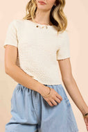 Vision Textured Knit Top