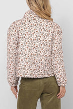 Floral Cord Bomber Jacket