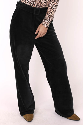 Belted Velour Pant