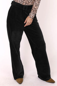 Belted Velour Pant
