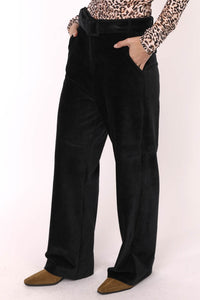 Belted Velour Pant