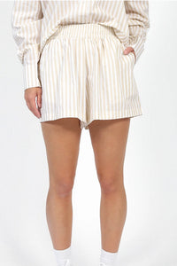 Striped High Waist Short