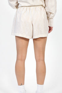 Striped High Waist Short