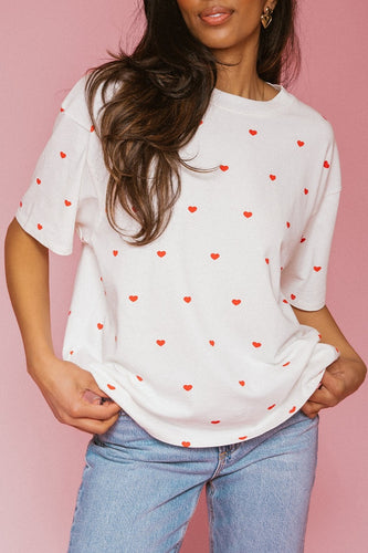 All Over Heart Boxy Tee