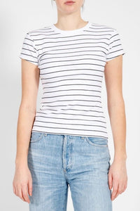 Ribbed Tee w/ Cap Sleeves
