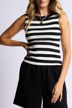 Sure Thing Stripe Boat Neck Tank