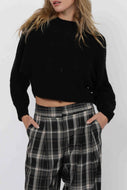 Overlap Back Knit Sweater