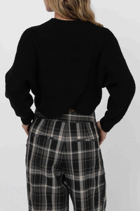 Overlap Back Knit Sweater