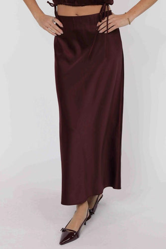 Satin Maxi Skirt
