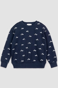 Snowmobile Print Sweater