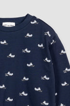 Snowmobile Print Sweater