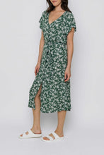 Melanie Button Front Midi Dress