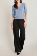 Puffy Sleeve Sweater Top