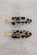 2-Pk Hair Clip - Leopard (2 Colours)