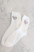 Fuzzy Heart Socks (5 Colours)