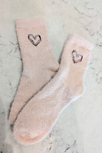 Fuzzy Heart Socks (5 Colours)
