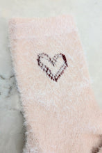 Fuzzy Heart Socks (5 Colours)