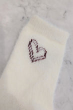 Fuzzy Heart Socks (5 Colours)