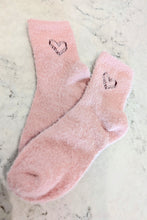 Fuzzy Heart Socks (5 Colours)