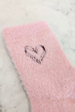 Fuzzy Heart Socks (5 Colours)