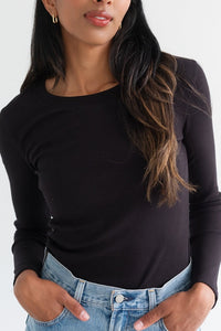 Ribbed Fitted L/S Shirt