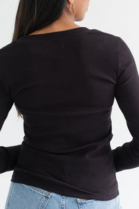 Ribbed Fitted L/S Shirt