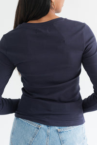 Ribbed Fitted L/S Shirt