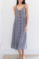 Alina Button Up Midi Dress