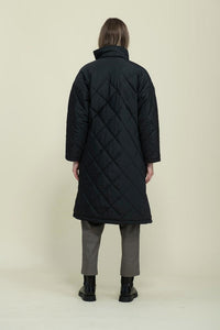 Arie Long Quilted Coat