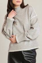 Stitch Turtleneck Sweater