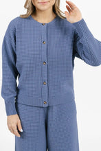 Megan Waffle Cardigan
