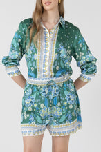 Silky Button Front Blouse