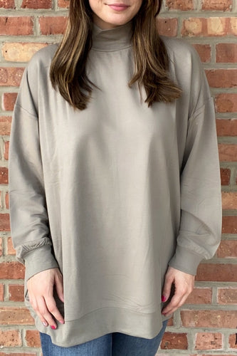 Mock Neck Sweatshirt