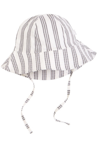 Crosshatch Linen Bucket Hat