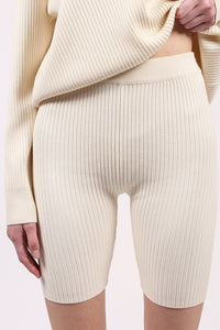 Ribbed Biker Short