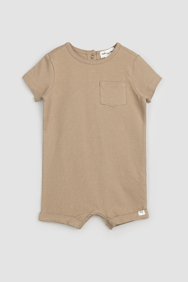 Latte Jersey Romper