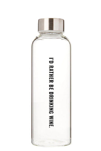 'Rather Be Drinking Wine' Water Bottle