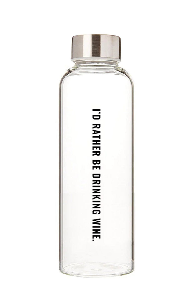 'Rather Be Drinking Wine' Water Bottle